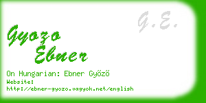 gyozo ebner business card